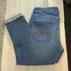 10 LEVI DENIZEN Women Blue Jean Crop leg L5